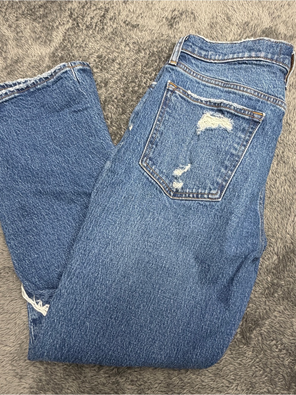 Abercrombie & Fitch The Boyfriend Mid Rise Distressed Jeans Size 29 / 8R